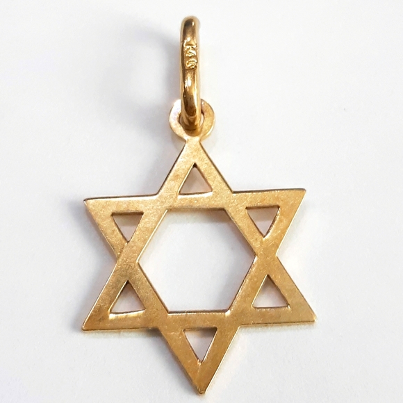 Jewelry - 14k Gold Star of David Pendant Italy Gold